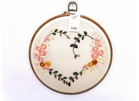 Floral  Embroidery Wooden Hoop | Ideal for Mum Gifts | Birthday Gifts | Mother's Day